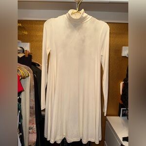 Asos Cream Turtleneck Dress